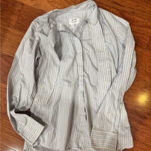 Marigold Riding apparel striped button down 100% cotton 12